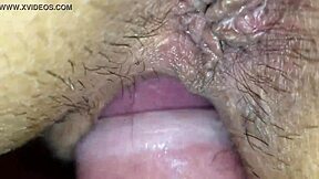 Slamming my huge cock deep into her ass outdoors.