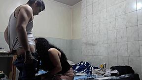 My friend’s mom gave me a sloppy blowjob after her birthday party!