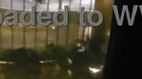 petite indian girlfriend masturbates outdoors in front of hotel window