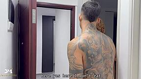 Carla Morelli, the brunette milf masseuse, gets fucked hard by Danner Mendez and moans like a whore