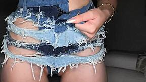 petite brunette struggles to fit big cock as wet pussy floods with oil in missionary and riding