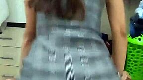 my petite latina friend begs for doggystyle assfucking