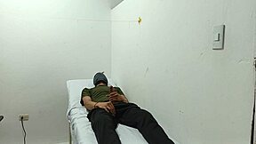 KINKY DOCTOR MASTURBATES HIS COCK IN THE OFFICE