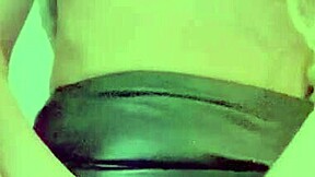 Cute blonde babe plays with toys