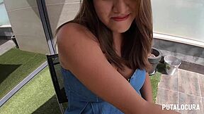 latina camila bow bounces huge tits in pov fuck