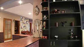 Fucking Wife and Cute Petite Maid Doggystyle