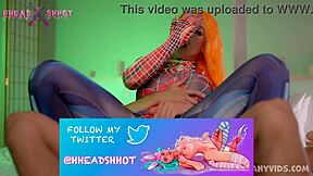 naughty spidergirl alicebong takes hard double penetration so wild!