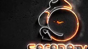 Blonde crossdresser gets black cock in the yard