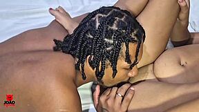 Holy crap! 18-year-old Novinha swallows João’s huge bare cock whole!