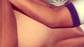 Petite Colombian Mexican morenita moans outdoor with long hair and homemade passion