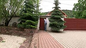 Fucking Wife and Cute Petite Maid Doggystyle