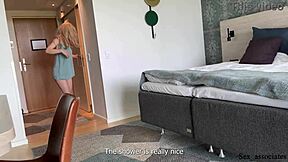 naive stepmom experiences something new with her stepson in the morning, sharing the bed