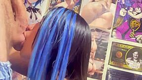 Colombian college girl sucks cock and gets ass creampied