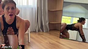 Mortal Combatt girl scores anal victory with flawless cum finish