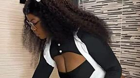 Ebony Maid Caught Riding Boss! Full Video!