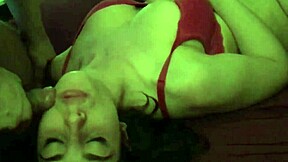 Swallowing facials with natural boobs and big cocks 😋