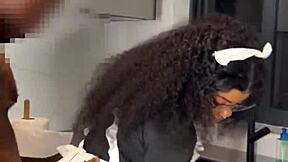 Ebony Maid Caught Riding Boss! Full Video!