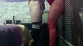 Brunette With Big Ass Dominates Hot Student In Anal