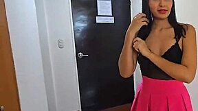 i couldn't resist my stepdaughter's pink skirt, wow! 😍