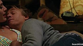 lizzy caplan stars in frankie boom 2013 with topless scenes.