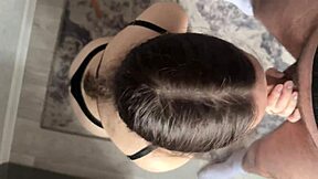 Roommate's boyfriend fucks me hard in kitchen.