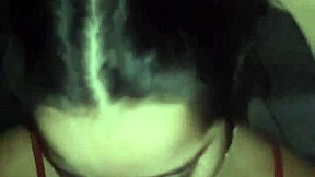 Novinha Debora Prado gives deep oral at night