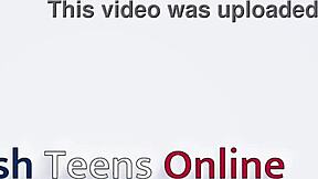 naughty british college student interacts with stepdad in costume