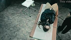 Insane woman locked in a cell, used just for her tight pussy