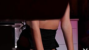 Look at petite teen 18+ dominique gabrielle ripping her clothes off in a sexy striptease!