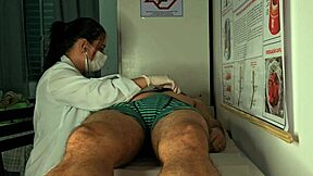 Patient got hard right in front of the nurse