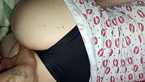 my stepbro's wife is so slutty. when alone, she lets guys grope her big tits and pussy thru see thru clothes!