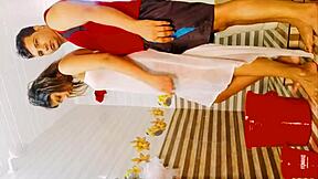 Watch husband fuck his wife hard in the bedroom. She loves that anal and cumshot!