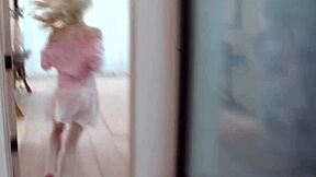 I watch Emma Rosie take huge BBC in her hairless ass