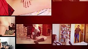 Skinny British Redhead in Uniform Gets Fucked, Blowjob, and Swallows Cum for First Time.