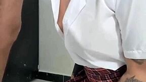 Virgin colombian latina milf in real amateur casting, sucking friend's husband's cock in pov interview.