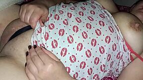 my stepbro's wife is so slutty. when alone, she lets guys grope her big tits and pussy thru see thru clothes!