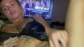 teen goth whore fucks her tight pussy hard