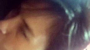 In robe, he enters mouth, I give blowjob, ride hard, oops came inside