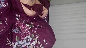 hotwife feels cum on big tits.