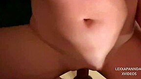 blonde teen begs for hard cock in her tight pussy for creampie in doggystyle