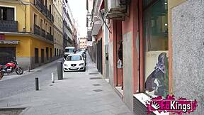 Daniela Nerea flashes and fucks in public Madrid 😲