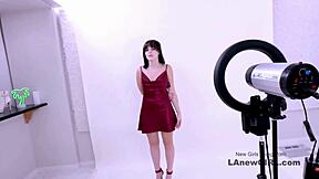 bold brunette babe, let’s fuck at this casting audition