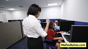 big tit milf fucked hard at work and enjoy nasty facial in the break room sasha pearl parker ambrose