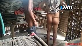 Village wife asks, 'want to see my anal fucking bent over outdoors?' in localsex31 video