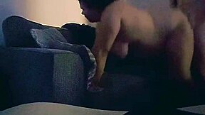 Come home to horny moaning wife getting fucked hard in living room 😩