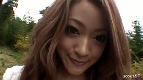 Japanese petite 18+ girlfriend lures me into uncensored outdoor amateur fun