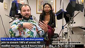 Minnie Rose's face blasted with cum.