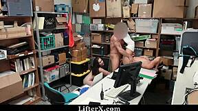 Step Mom and Daughter Caught by Security