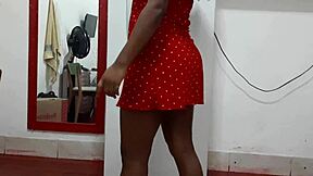 stopped cleaning just to get a hot creampie inside full on red