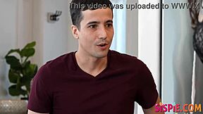 Penelope and Selena invite stepbrother Ricky for a blindfolded taste test that turns into a threesome